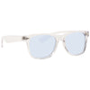 Jude Large Horn Rimmed Tinted Lens Clear Frame Sunglasses