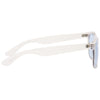 Jude Large Horn Rimmed Tinted Lens Clear Frame Sunglasses