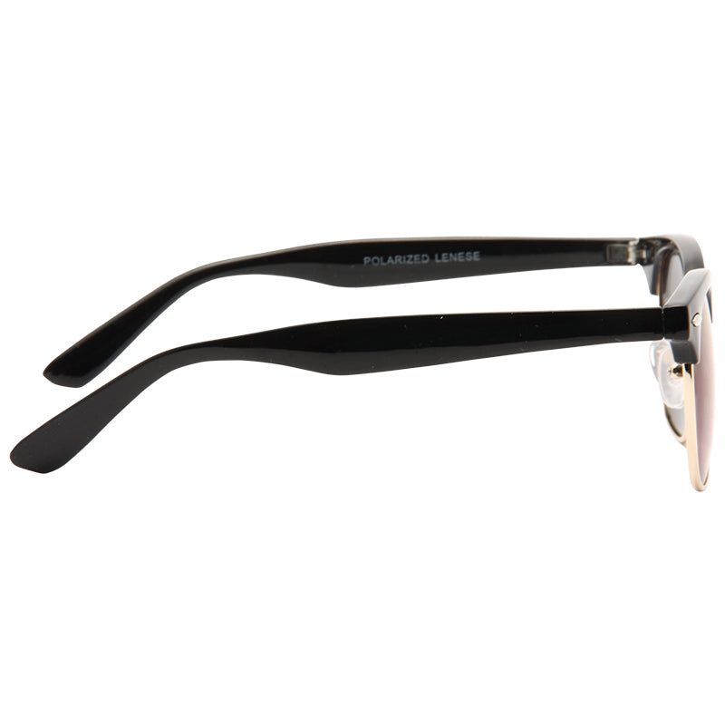 Peyton Unisex Mirror Lens Half Frame Polarized Sunglasses