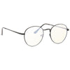 Ellington 4 Metal Flat Lens Clear Blue Light Blocking Glasses