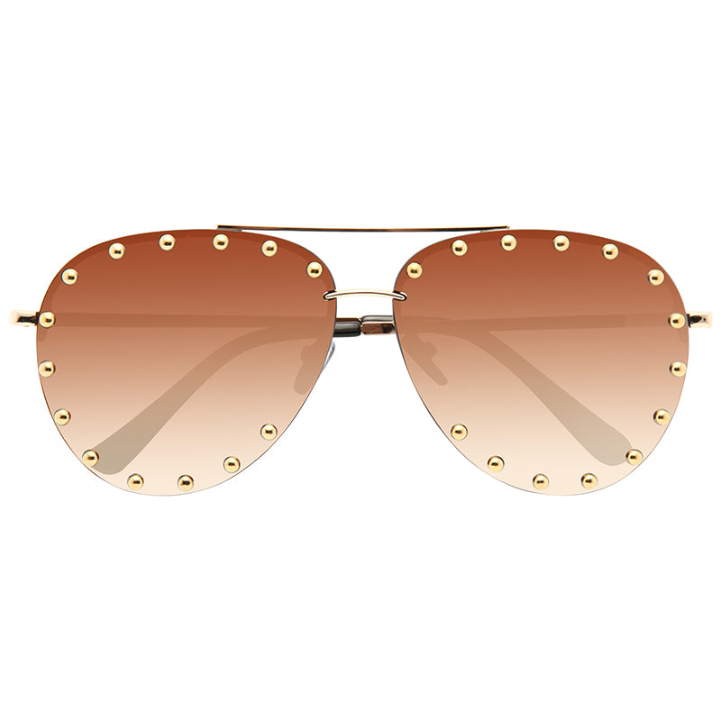 Star Studded Clear Lens Aviators