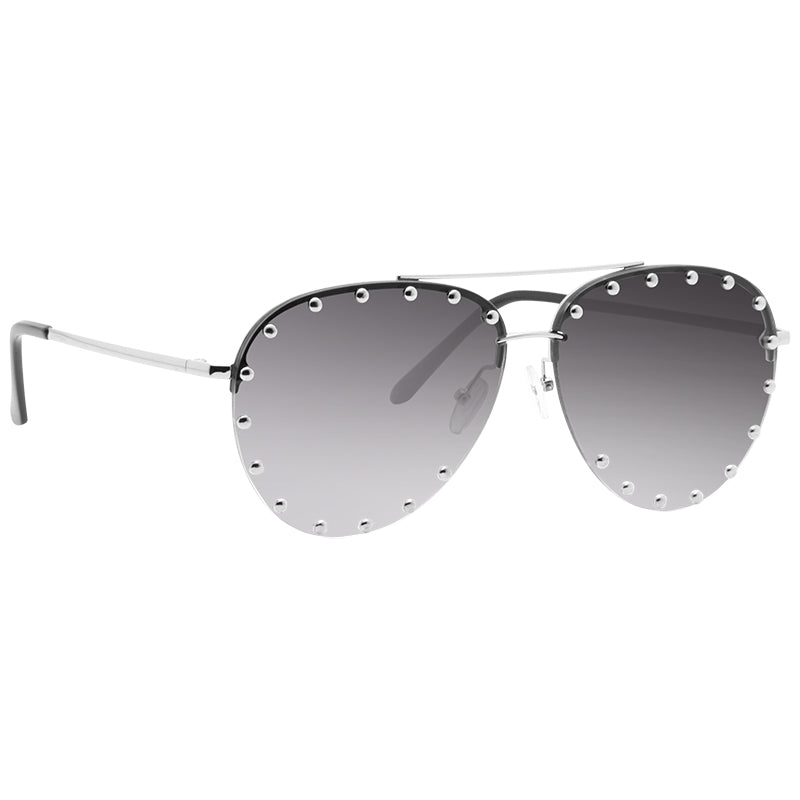 Downey Oversized 65MM Studded Aviator Sunglasses