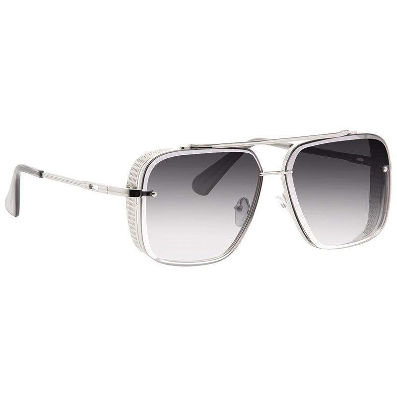 Foxfire Beveled Lens Metal Aviator Sunglasses