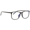 Easley Unisex Blue Light Blocking Clear Horn Rimmed Glasses