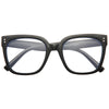 Wadley Blue Light Blocking Clear Horn Rimmed Glasses