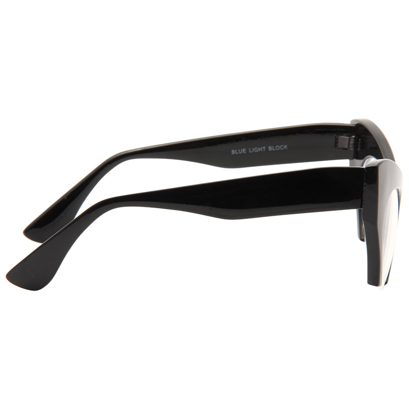 Rasoir Designer Inspired Blue Light Blocking Clear Cat Eye Glasses