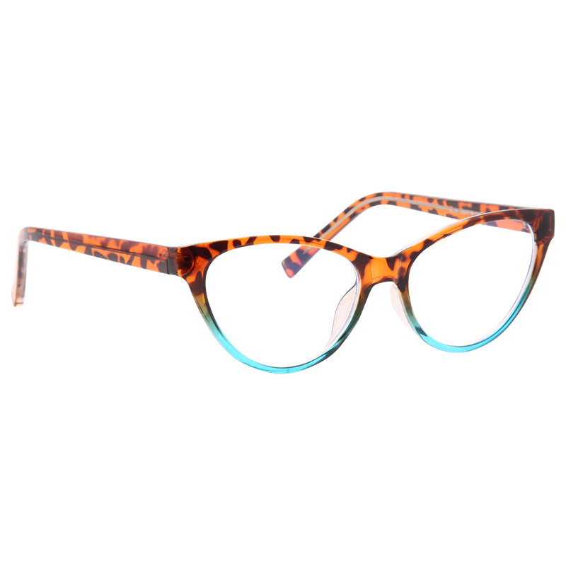 Sydney // clear orange // Tie Dye Cat Eye Glasses Frames · HypnoGlasses