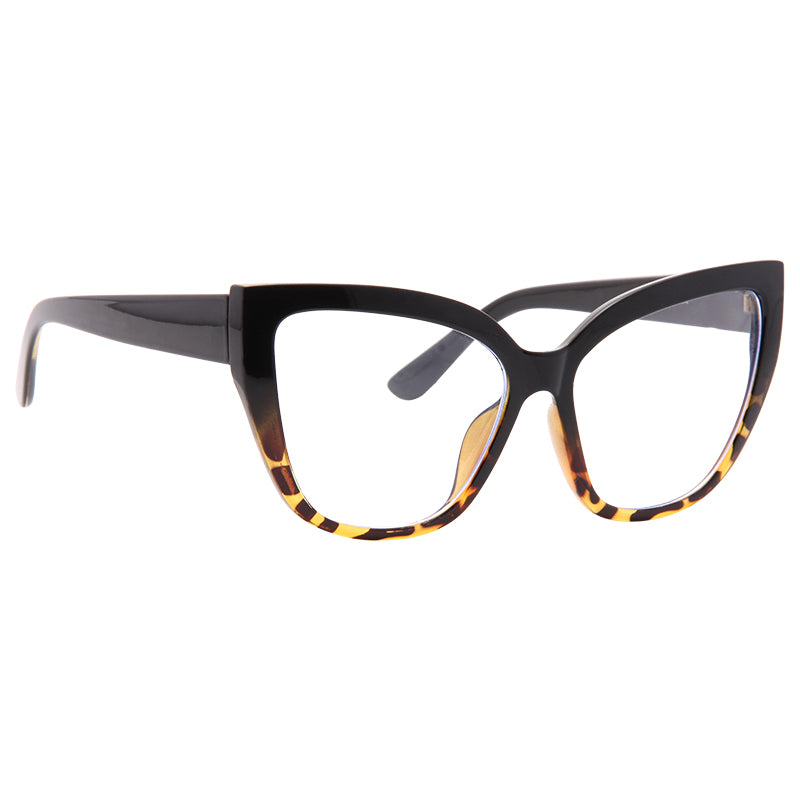 Baden Oversized Clear Blue Light Blocking Cat Eye Glasses