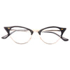 Enon Sharp Point Cat Eye Clear Glasses