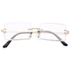 Sarah Palin 2 Rimless Rectangular Clear Glasses