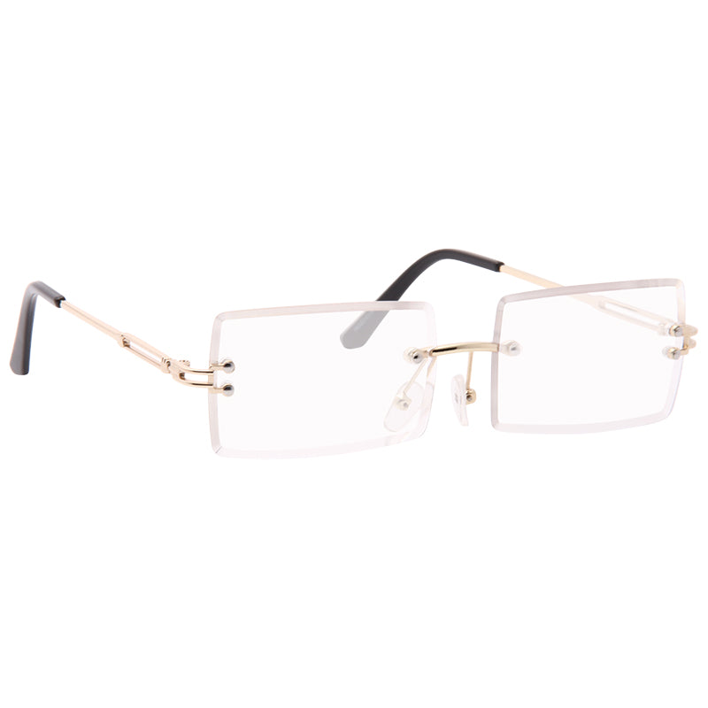 Sarah Palin 2 Rimless Rectangular Clear Glasses