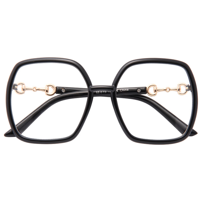 Cora Square Frame Clear Glasses