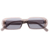 Serious Designer Inspired Oval Flat Top Sunglasses