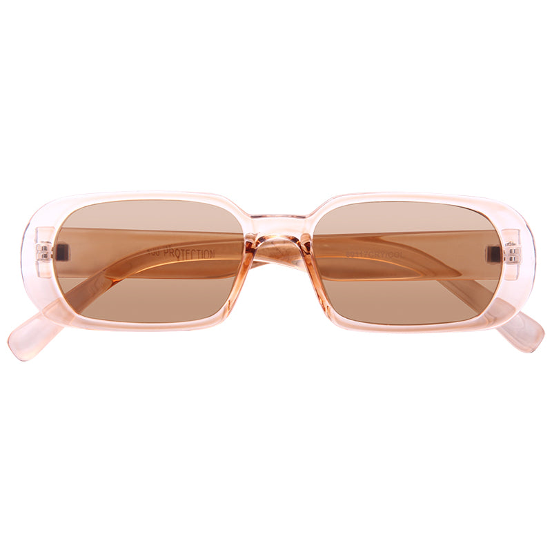 Serious Designer Inspired Oval Flat Top Sunglasses