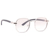 Hexagonal 2 Designer Inspired Lightly Tinted Clear Glasses