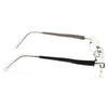 Sarah Palin Style Luxe Rimless Rectangular Celebrity Clear Glasses