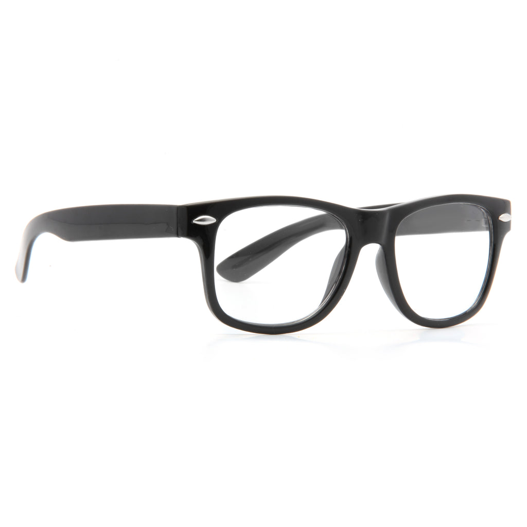 Kids Small Clear Horn Rimmed Glasses