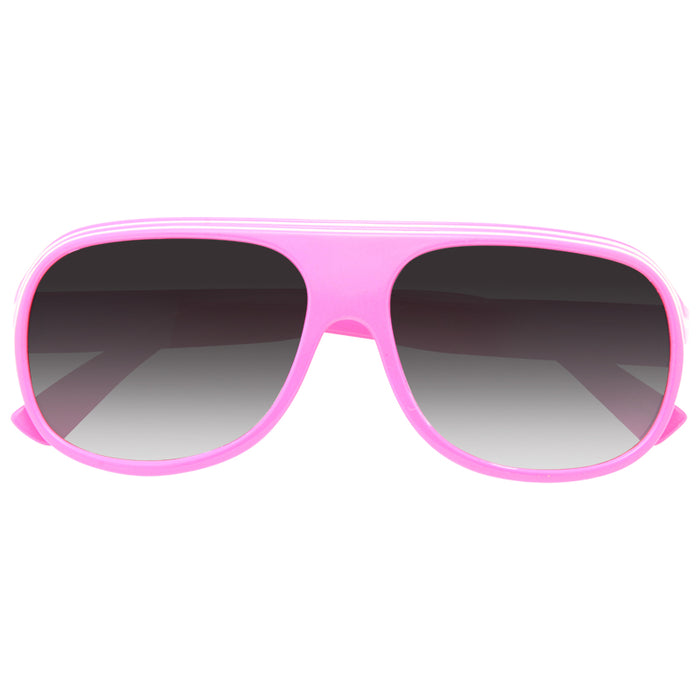 Kids Two Toned Stripe Aviator Sunglasses