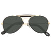 Kids Classic 48MM Leather Trim Aviator Sunglasses