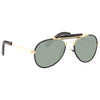 Kids Classic 48MM Leather Trim Aviator Sunglasses
