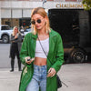 Hailey Beiber Style Metal Rounded Celebrity Sunglasses