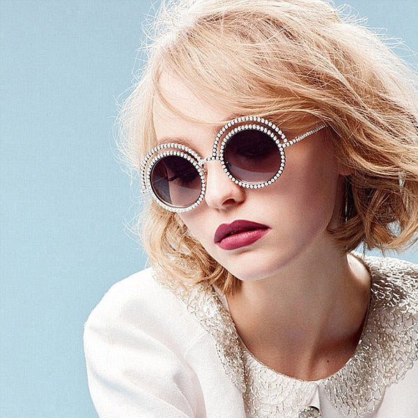 Lily-Rose Depp Style Oversized Round Celebrity Sunglasses